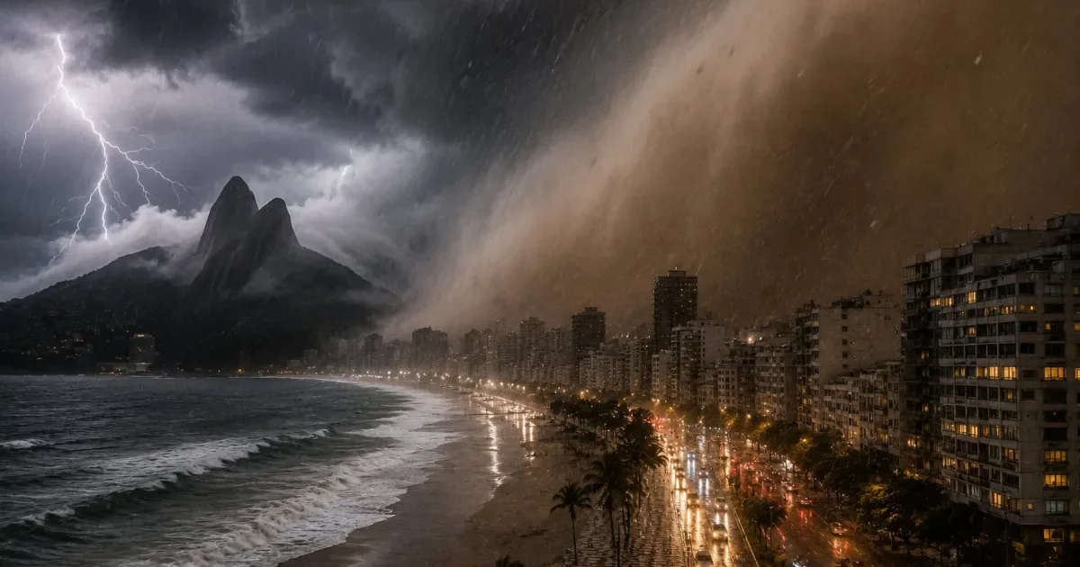 URGENTE: Tempestade de areia avança sobre o Rio de Janeiro e muda a...Ver mais
